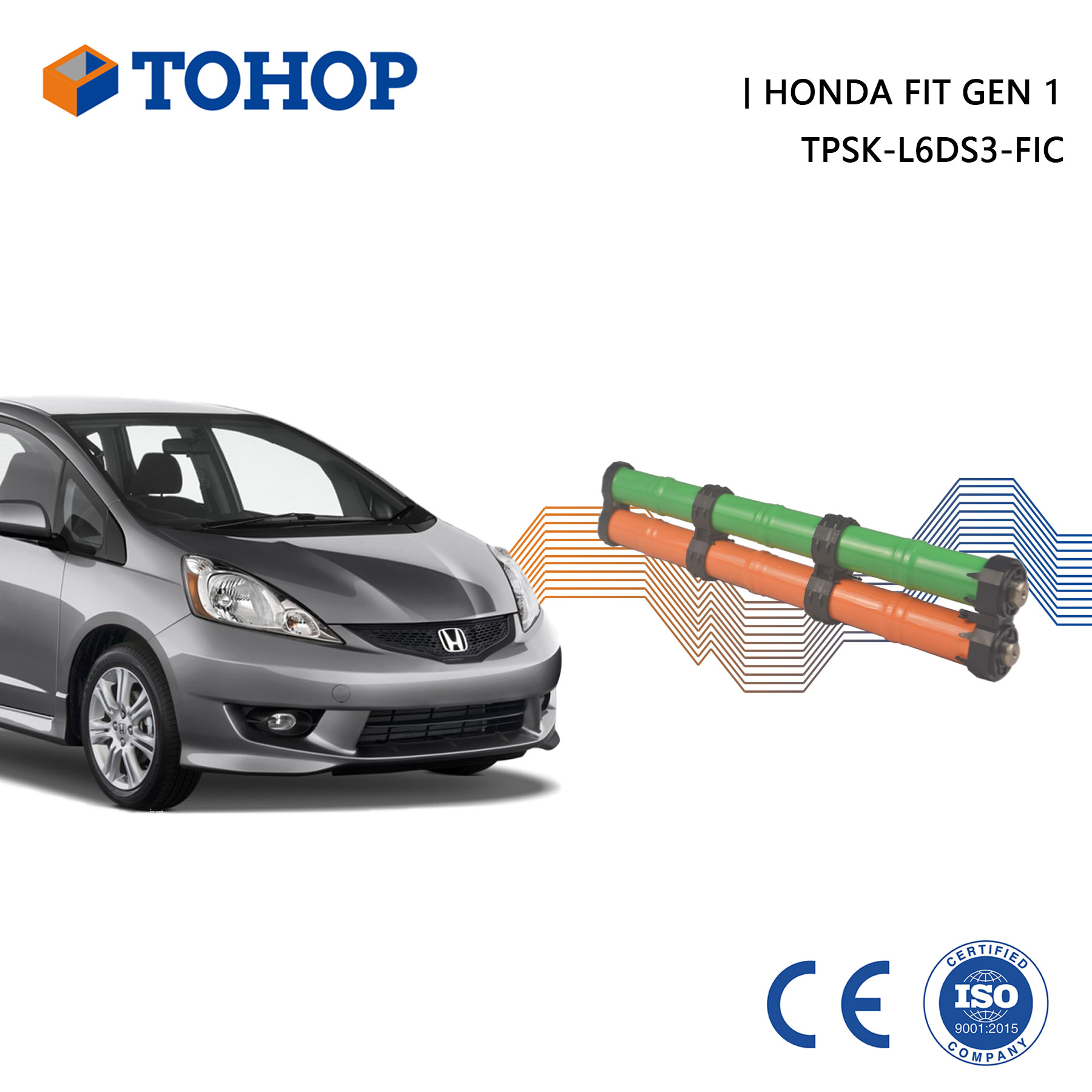 Cellule de batterie Nimh de remplacement du fabricant de batterie hybride Honda Fit Gen 1